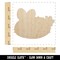 Kawaii Sea Bunny Slug Unfinished Wood Shape Piece Cutout for DIY Craft Projects